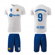 Echipament LEWANDOWSKI, Barcelona, 2023/24, alb-albastru