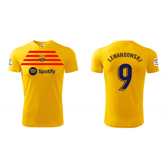 Tricou Lewandowski, Barcelona, galben