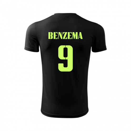 Tricou BENZEMA, Real Madrid 2022, kit 3, negru
