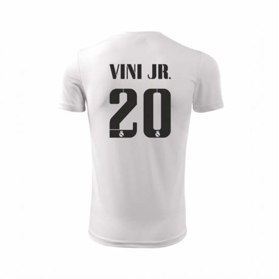 Tricou VINI JR., Real Madrid., alb