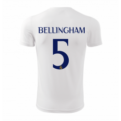 Tricou BELLINGHAM, Real Madrid, 2023, alb