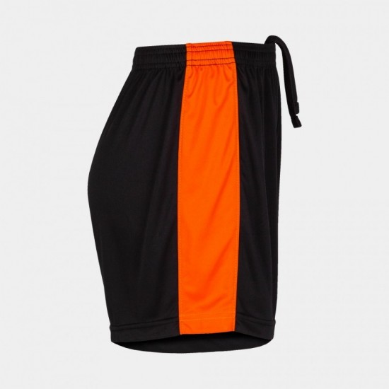 Pantaloni Scurti Maxi, negru-portocaliu