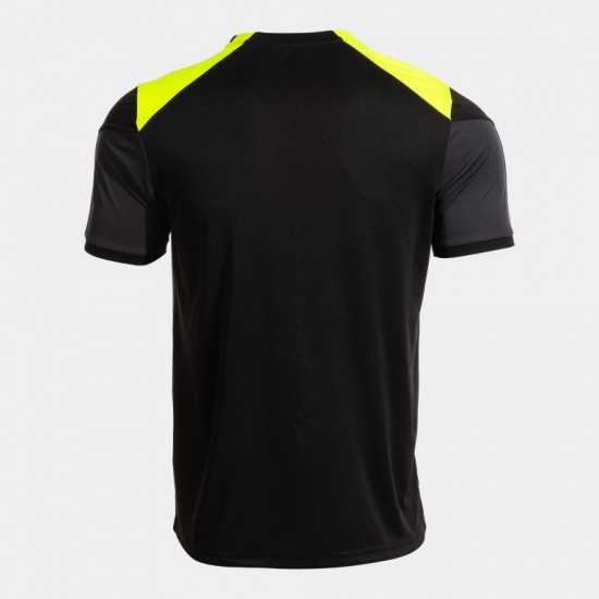 Tricou DANUBIO IV, negru/galben neon