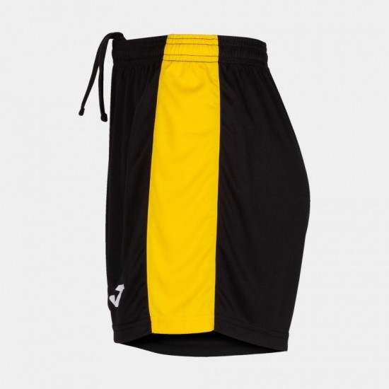 Pantaloni Scurti Maxi, negru-galben