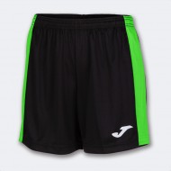 Pantaloni Scurti Maxi, negru-verde neon