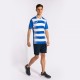 Tricou Europa V, royal-alb